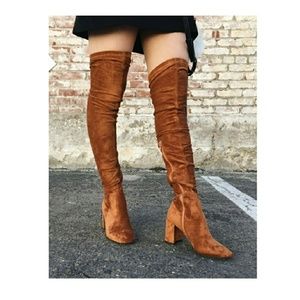 Jeffrey Campbell Faux Suede OTK Boots